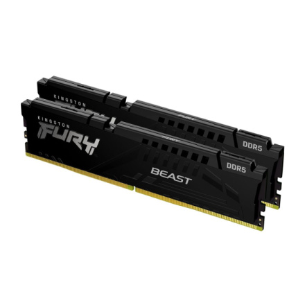 Kingston FURY Beast/DDR5/64GB/6000MHz/CL40/2x32GB/Black, KF560C40BBK2-64
