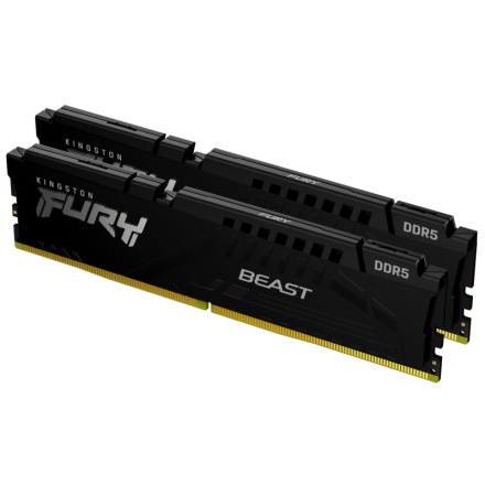 Kingston FURY Beast/DDR5/64GB/5200MHz/CL40/2x32GB/Black, KF552C40BBK2-64