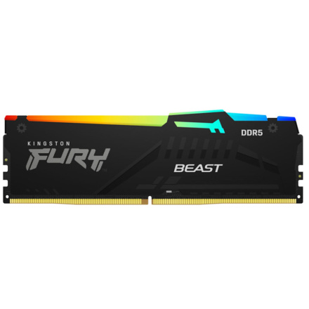 Kingston FURY Beast/DDR5/32GB/5200MHz/CL40/1x32GB/RGB, KF552C40BBA-32