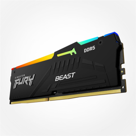 Kingston FURY Beast EXPO/DDR5/16GB/6000MHz/CL36/1x16GB/RGB/Black, KF560C36BBEA-16