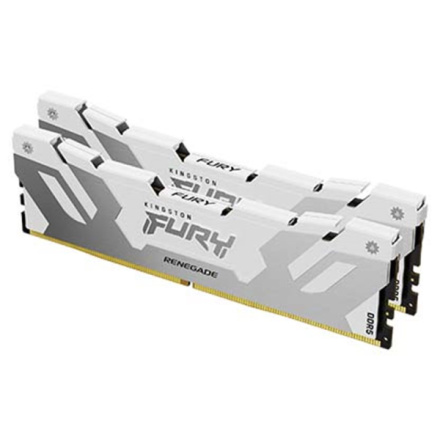 Kingston FURY Renegade/DDR5/64GB/6000MHz/CL32/2x32GB/White, KF560C32RWK2-64