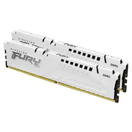 Kingston FURY Beast White/DDR5/32GB/6000MHz/CL40/2x16GB/White, KF560C40BWK2-32