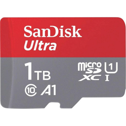 SanDisk Ultra/micro SDXC/1TB/150MBps/UHS-I U1 / Class 10/+ Adaptér, SDSQUAC-1T00-GN6MA