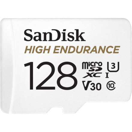 SanDisk High Endurance/micro SDXC/128GB/100MBps/UHS-I U3 / Class 10/+ Adaptér, SDSQQNR-128G-GN6IA