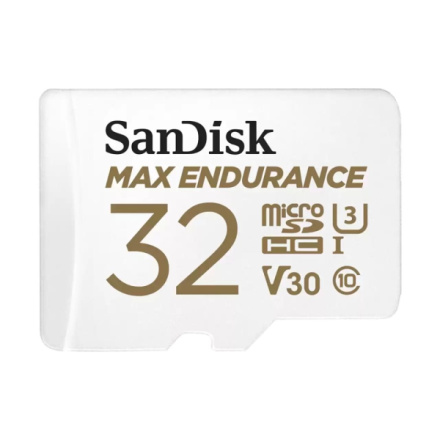 SanDisk Max Endurance/micro SDHC/32GB/100MBps/UHS-I U3 / Class 10/+ Adaptér, SDSQQVR-032G-GN6IA