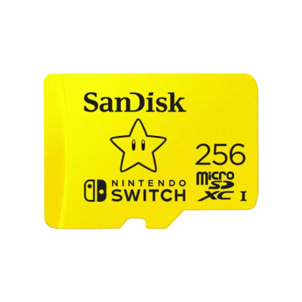 SanDisk Nintendo Switch/micro SDXC/256GB/100MBps/UHS-I U3 / Class 10, SDSQXAO-256G-GNCZN