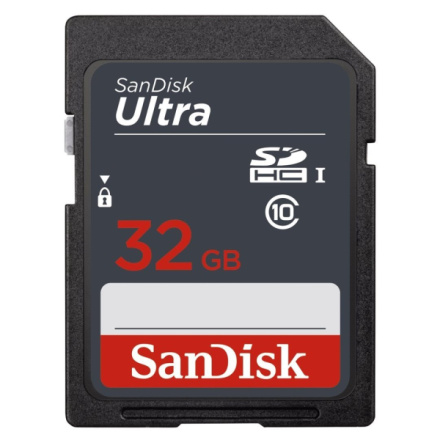 SanDisk Ultra/SDHC/32GB/100MBps/UHS-I U1 / Class 10, SDSDUNR-032G-GN3IN