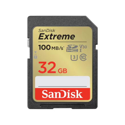 SanDisk Extreme/SDHC/32GB/100MBps/UHS-I U3 / Class 10, SDSDXVT-032G-GNCIN