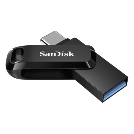 SanDisk Ultra Dual Drive Go/128GB/150MBps/USB 3.1/USB-A + USB-C/Černá, SDDDC3-128G-G46