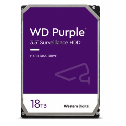 WESTERN DIGITAL WD Purple/18TB/HDD/3.5"/SATA/7200 RPM/5R, WD181PURP