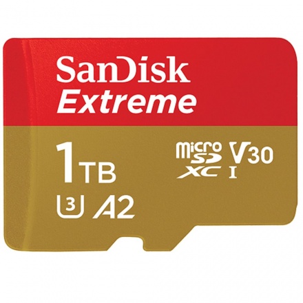 SanDisk Extreme microSDXC 1TB 160MB/s + adaptér, SDSQXA1-1T00-GN6MA