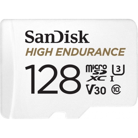 SanDisk High Endurance microSDXC 128GB + adaptér, SDSQQNR-128G-GN6IA