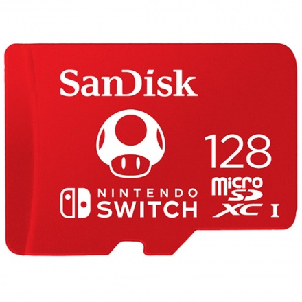 SanDisk Nintendo Switch/micro SDXC/128GB/100MBps/UHS-I U3 / Class 10, SDSQXAO-128G-GNCZN