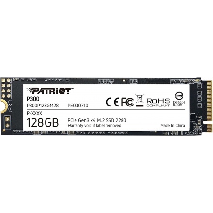 PATRIOT P300/128GB/SSD/M.2 NVMe/3R, P300P128GM28