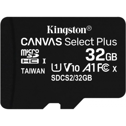 Kingston Canvas Select Plus A1/micro SDHC/32GB/100MBps/UHS-I U1 / Class 10, SDCS2/32GBSP