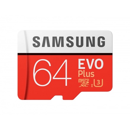Micro SDXC 64GB Samsung EVO Plus + SD adaptér, MB-MC64HA/EU