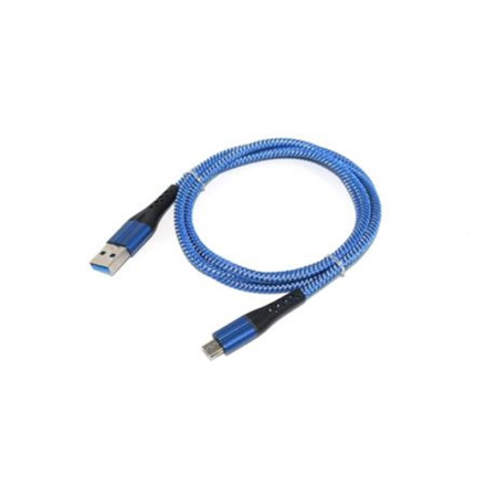 Crono kabel USB 2.0 - USB-C 1m, modrý, premium, F191cBLUE