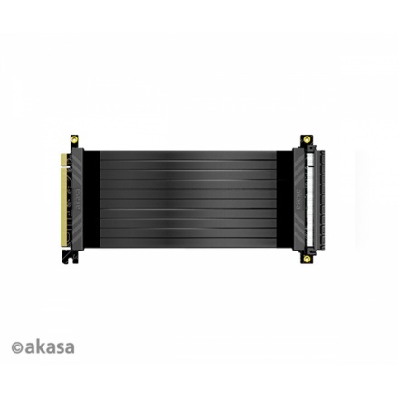 AKASA Riser black X2, 20 cm, AK-CBPE01-20B