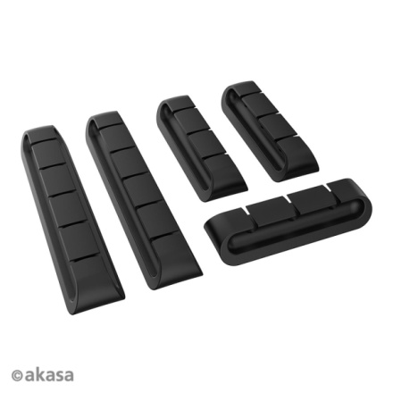 AKASA - držák kabelů černý, AK-MX339-BK