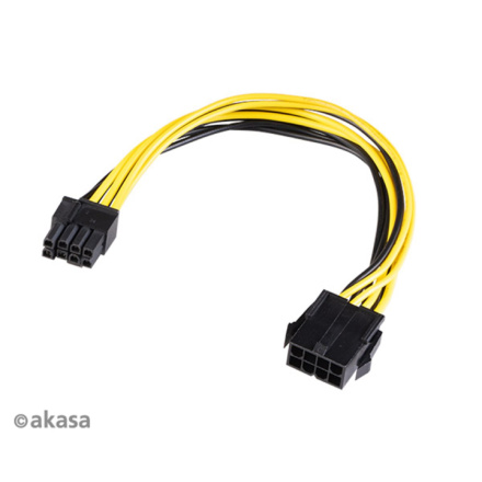 AKASA - 12V ATX 8-Pin na PCIe 6+2 pin adaptér, AK-CBPW23-20