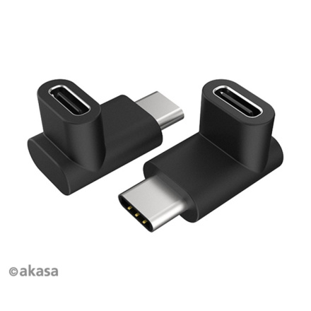 AKASA - 90° USB 3.1 Gen 2 Type-C na Type-C 2 ks, AK-CBUB63-KT02