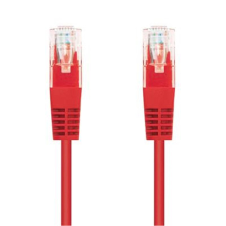 Kabel C-TECH patchcord Cat5e, UTP, červený, 5m, CB-PP5-5R