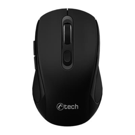 C-TECH WLM-12BK/Ergonomická/Optická/Pro praváky/Bezdrátová USB + Bluetooth/Černá, WLM-12BK