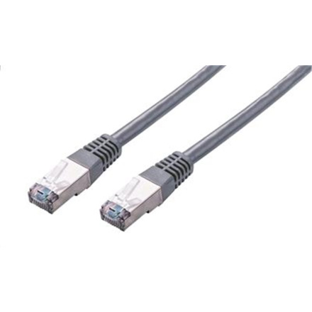 Kabel C-TECH patchcord Cat5e, FTP, šedý, 1m, CB-PP5F-1