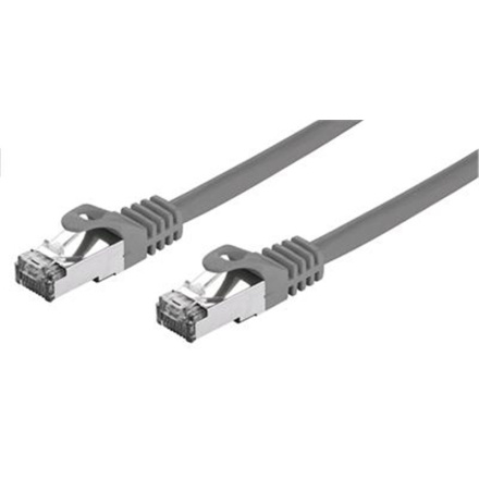 Kabel C-TECH patchcord Cat7, S/FTP, šedý, 0,25m, CB-PP7-025