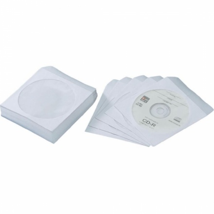 Papírová obálka pro CD nebo DVD s okénkem 100 ks, K-125X125/B