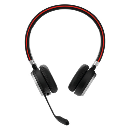 Jabra Evolve 65 SE/Stereo/BT/Bezdrát/MS/Černá-červená, 6599-833-309