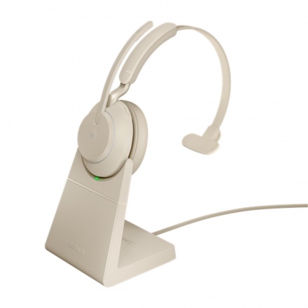 Jabra Evolve2 65, Link380c MS Mono Stand Beige, 26599-899-888