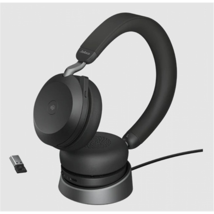 Jabra Evolve2 75/Stereo/ANC/USB/BT/Bezdrát/MS/Stand/Černá, 27599-999-989