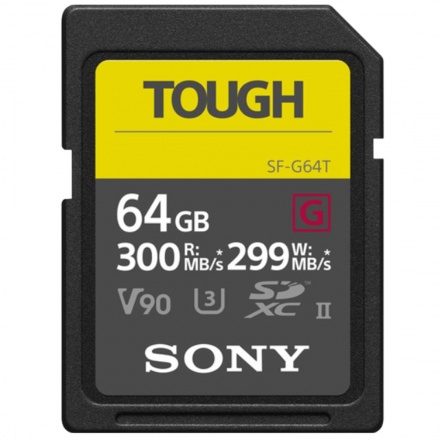 SONY SF64TG/SDXC/64GB/300MBps/UHS-II U3 / Class 10, SF64TG