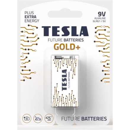 TESLA - bateries 9V GOLD+, 1ks, 6LR61, 1099137205