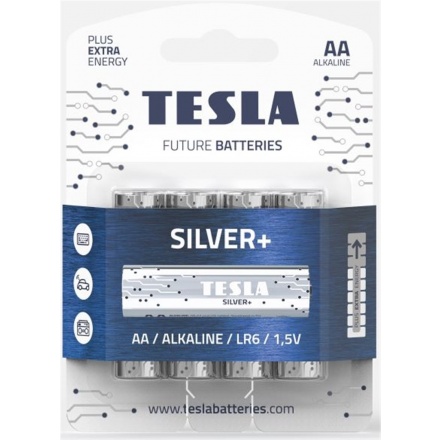 TESLA - baterie AA SILVER+, 4 ks, LR06, 13060420