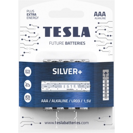 TESLA - baterie AAA SILVER+, 4 ks, LR03, 1099137217