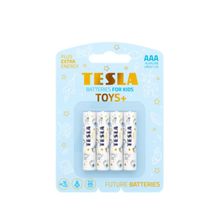 TESLA - baterie AAA TOYS BOY, 4ks, LR03, 11030420