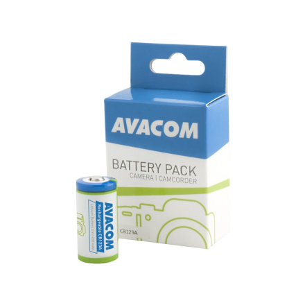 Nabíjecí fotobaterie Avacom CR123A 3V 450mAh 1.4Wh, DICR-R123-450
