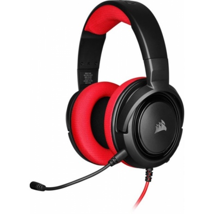 CORSAIR herní headset HS35 Red, CA-9011198-EU