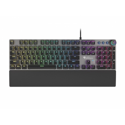 Genesis herní mechanická klávesnice THOR 401/RGB/Kailh Brown/Drátová USB/US layout/Černá, NKG-1724