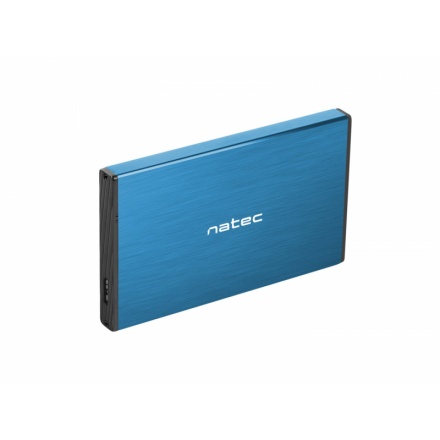 Externí box pro HDD 2,5" USB 3.0 Natec Rhino Go, modrý, hliníkové tělo, NKZ-1280