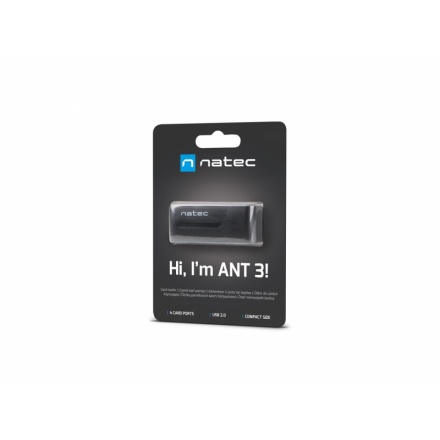 Natec ALL in One čtečka karet MINI ANT USB 2.0, M2/microSD/MMC/Ms/RS-MMC/SD/T-Flash, NCZ-0560