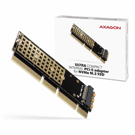 AXAGON PCEM2-1U, PCIe x16/x8/x4 - M.2 NVMe M-key slot adaptér, 1U, PCEM2-1U