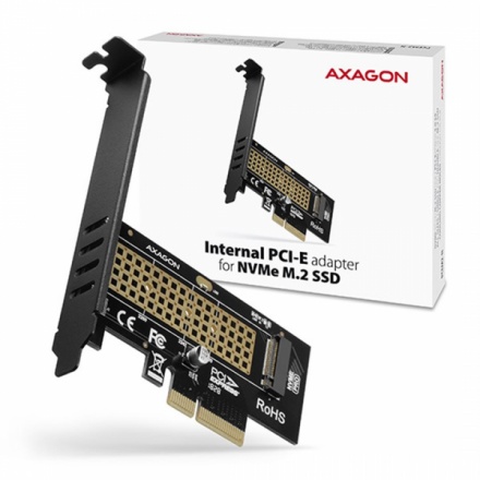 AXAGON PCEM2-N, PCIe x4 - M.2 NVMe M-key slot adaptér, vč. LP, PCEM2-N