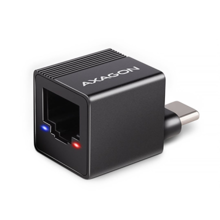 AXAGON ADE-MINIC USB-C 3.2 Gen 1 - Gigabit Ethernet MINI síťová karta, Realtek 8153, auto instal, ADE-MINIC