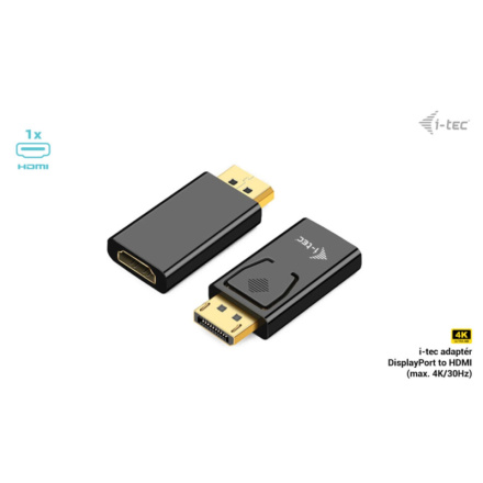i-tec Passive DisplayPort to HDMI Adapter (max. 4K/30Hz), DP2HDMI4K30HZ