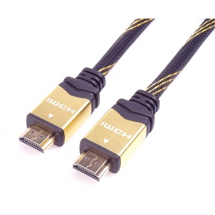 PremiumCord designový HDMI 2.0 kabel, zlacené konektory, 1,5m, kphdm2q015
