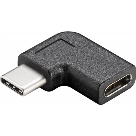 PremiumCord USB 3.1 C/male - C/female zahnutý konektor 90°, kur31-13