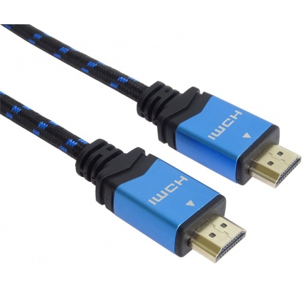 PremiumCord Ultra HDTV 4K@60Hz kabel HDMI 2.0b kovové+zlacené konektory 2m  bavlněný plášť, kphdm2m2
